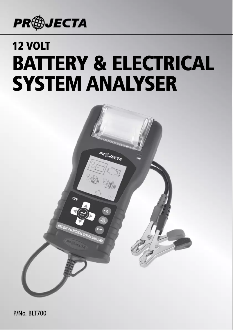 Page n°1 - Manuel utilisateur Projecta BLT700