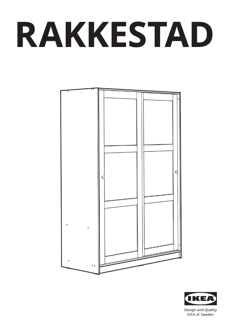 Imagen de la primera página del manual del dispositivo RAKKESTAD 005.459.06