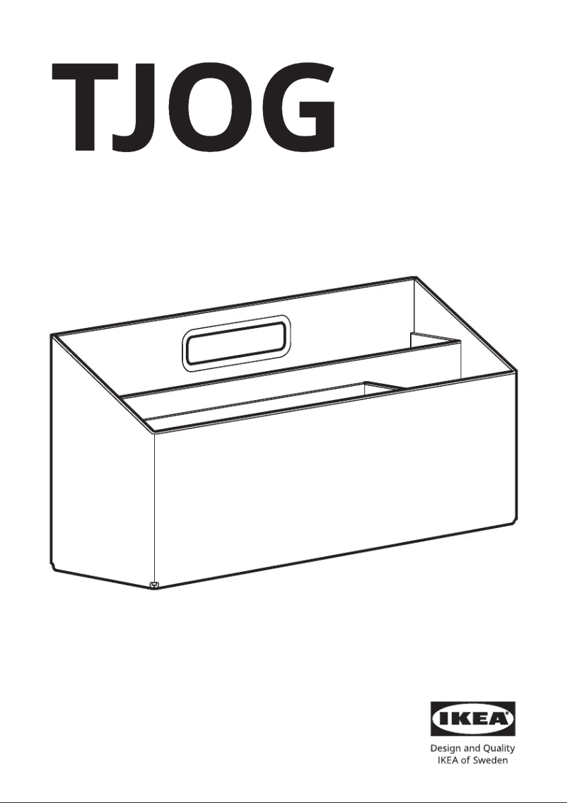 Page 1 de la notice Manuel utilisateur Ikea TJOG 505.039.56