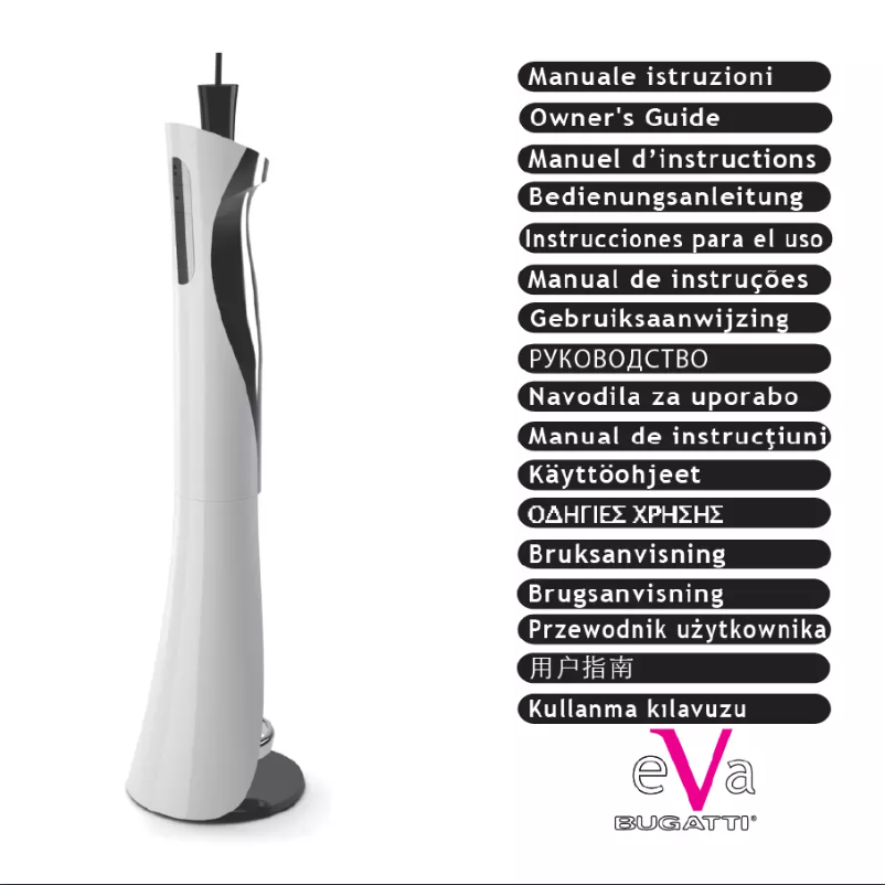 Page 1 de la notice Manuel utilisateur Bugatti Eva