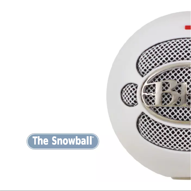 Image de la première page du manuel de l'appareil Snowball