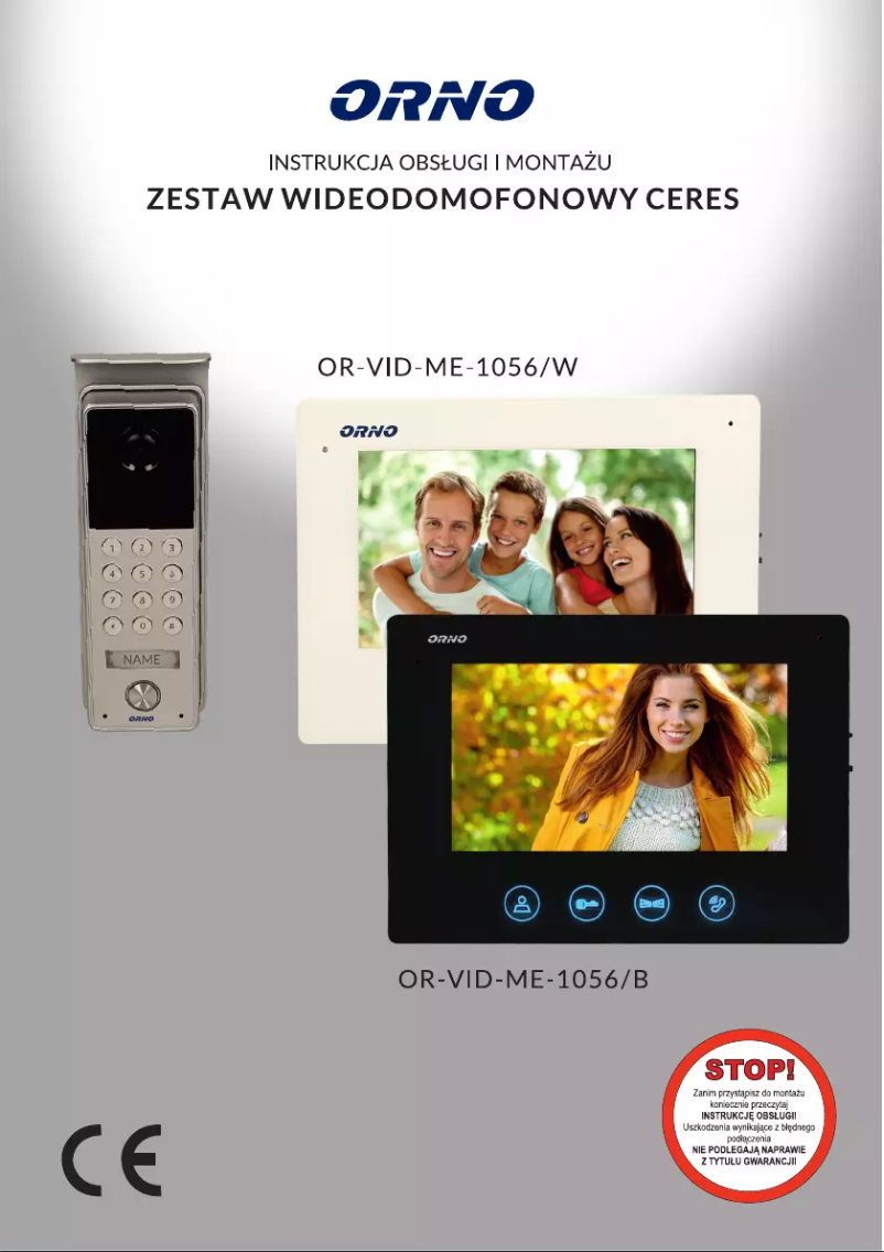 Page 1 de la notice Manuel utilisateur Vibell OR-VID-ME-1056/B