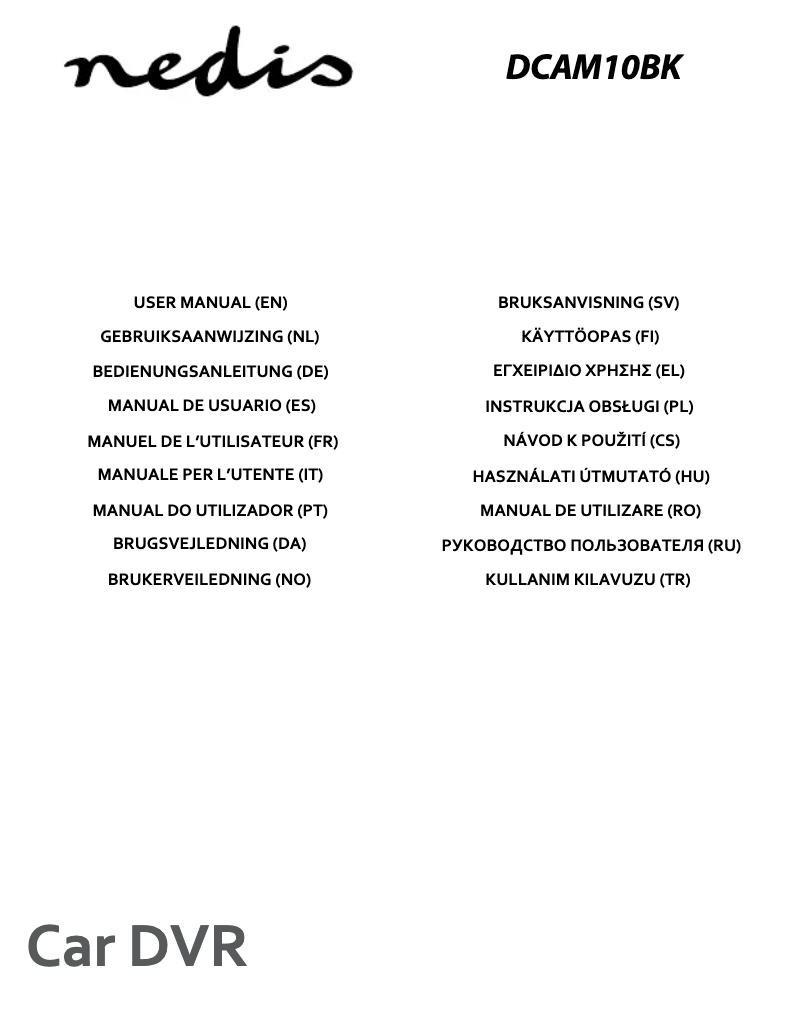 Imagen de la primera página del manual del dispositivo DCAM10BK