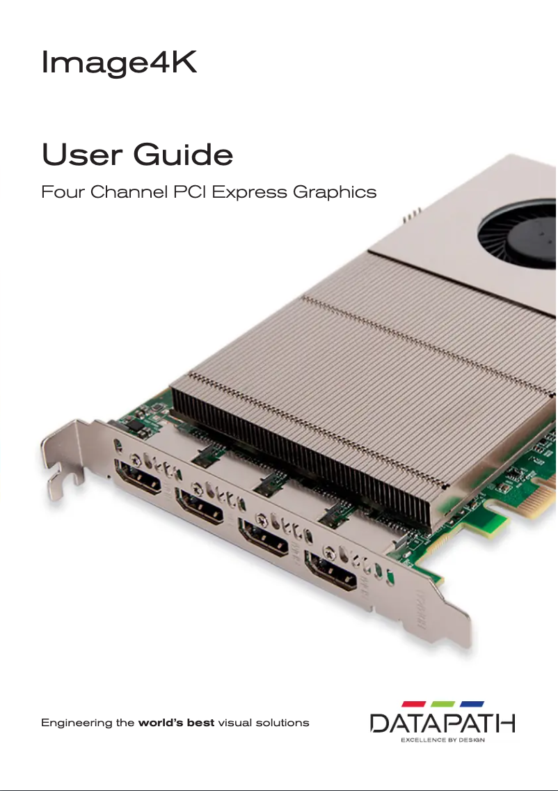 Page n°1 - Manuel utilisateur Datapath Image4K