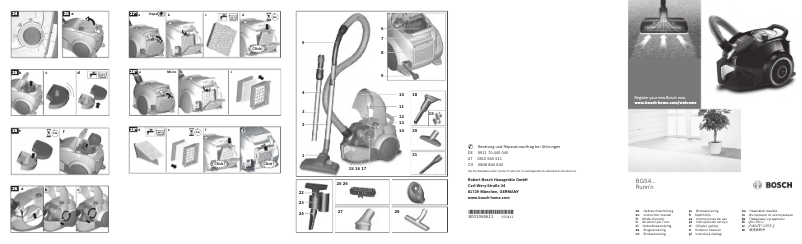 Página 1 del manual Manual de usuario Bosch BGS4U334
