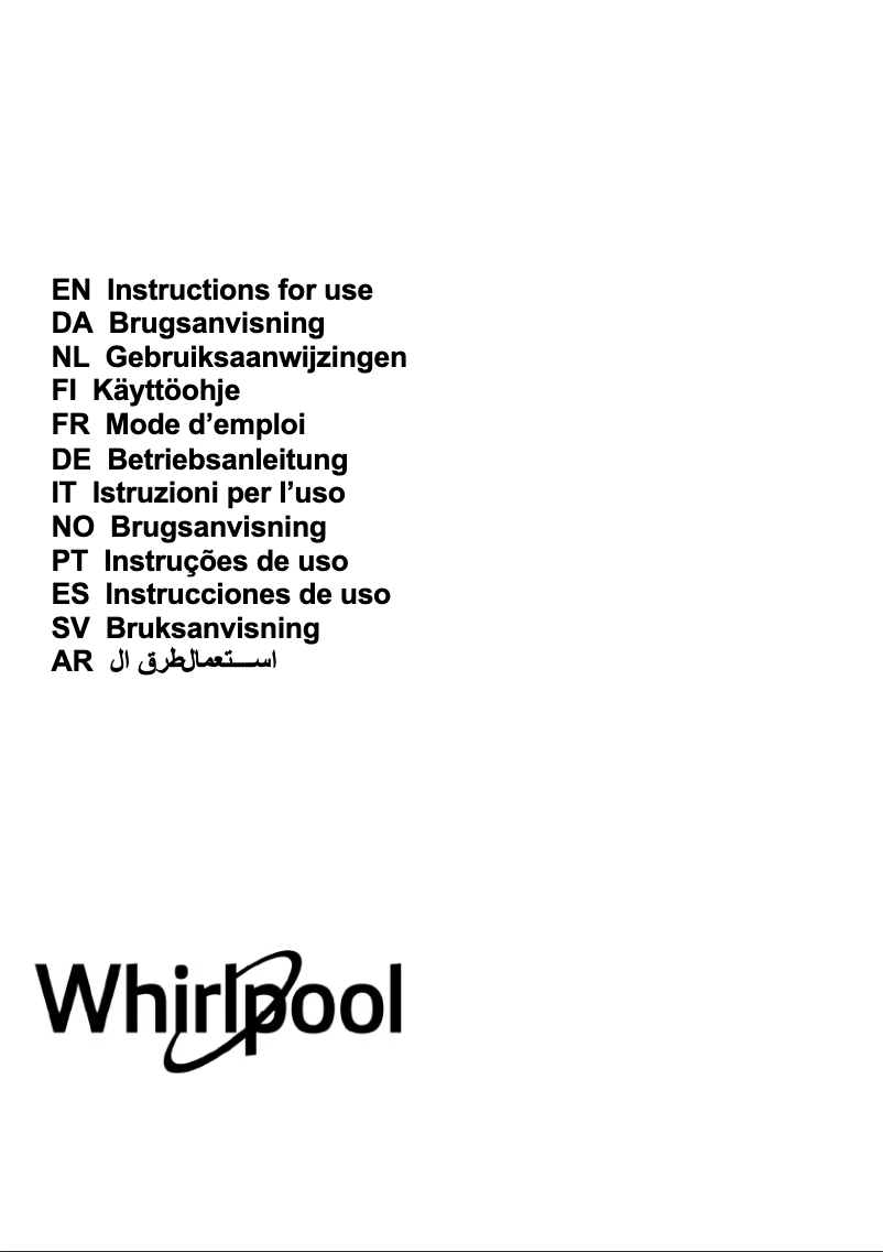 Page n°1 - Manuel utilisateur Whirlpool AKR 559/3 IX