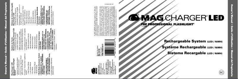 Page n°1 - Manuel utilisateur Maglite RL4019