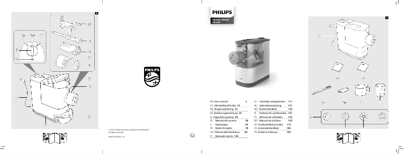 Image de la première page du manuel de l'appareil HR2335