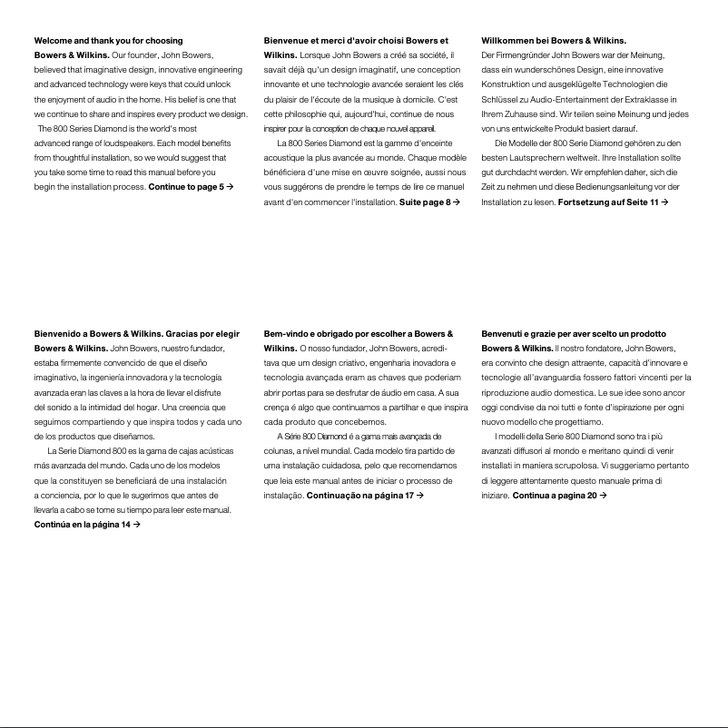 Page 1 de la notice Manuel utilisateur Bowers & Wilkins HTM2 D3