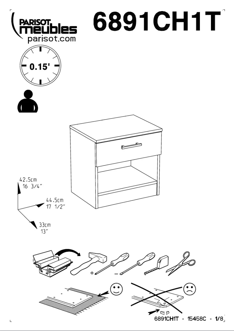Image de la première page du manuel de l'appareil Infinity 6891CH1T