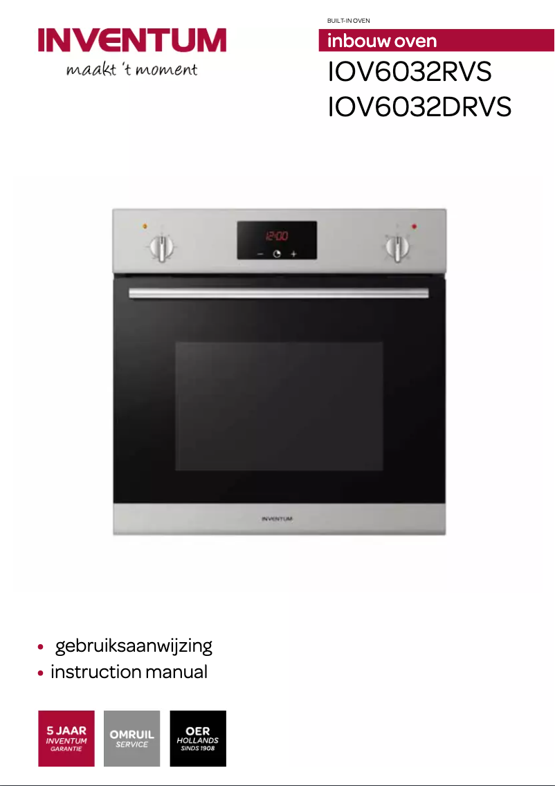 Page n°1 - Manuel utilisateur Inventum IOV6032D