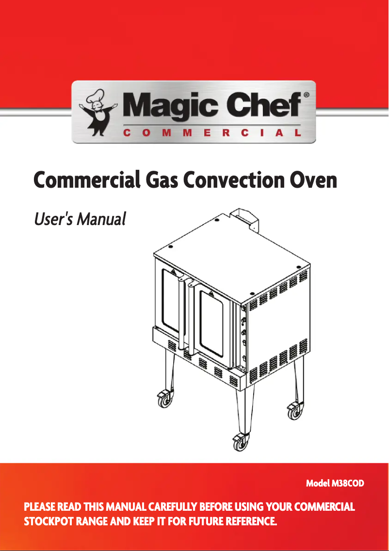 Página 1 del manual Manual de usuario Magic Chef M38COD