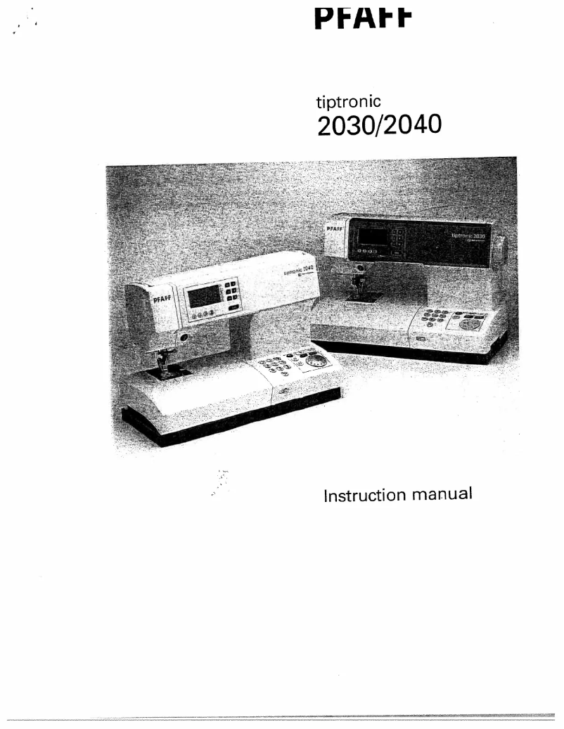 Image de la première page du manuel de l'appareil tiptronic 2030