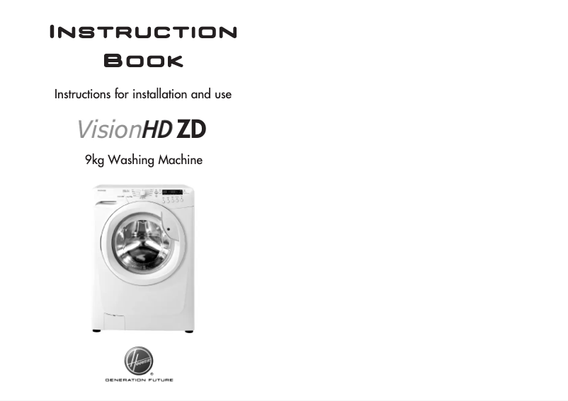 Page 1 de la notice Manuel utilisateur Hoover VHD 844DB-80