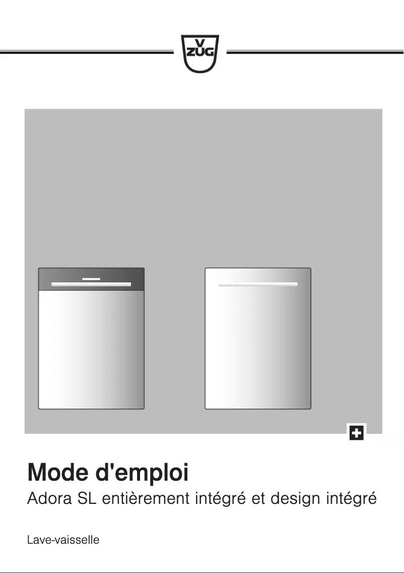 Page 1 de la notice Manuel utilisateur V-Zug GS55SLGViB