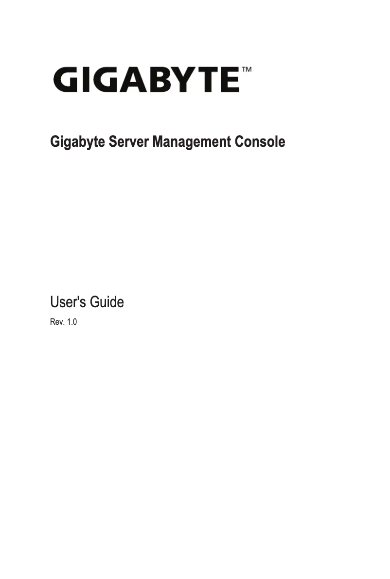 Page n°1 - Manuel utilisateur Gigabyte R283-S95