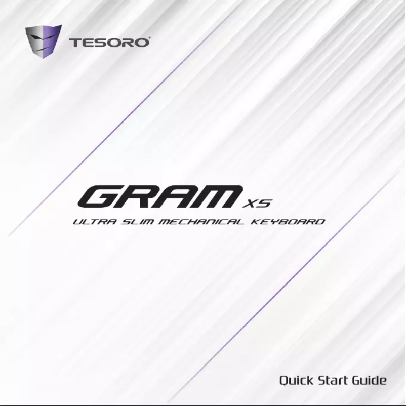 Page n°1 - Manuel utilisateur Tesoro Gram XS