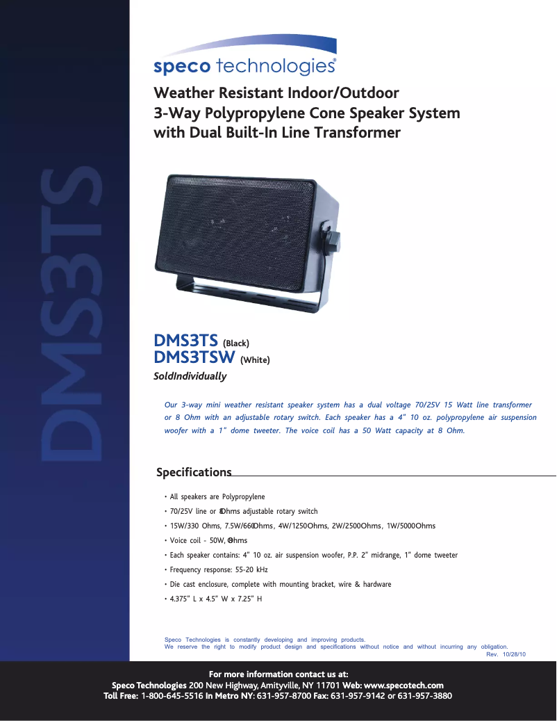 Image de la première page du manuel de l'appareil DMS-3TSW