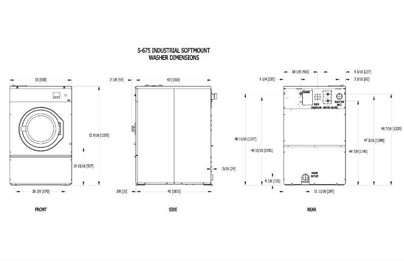 Page 1 de la notice Instructions / montage Dexter Laundry Express Plus S-675 E