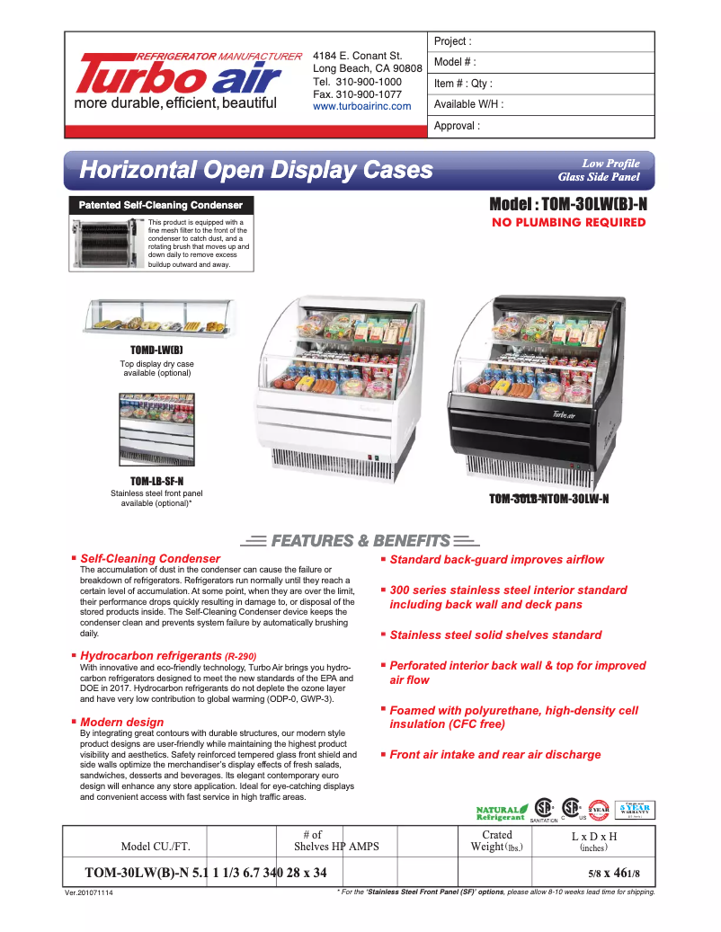 Image de la première page du manuel de l'appareil TOM-30L