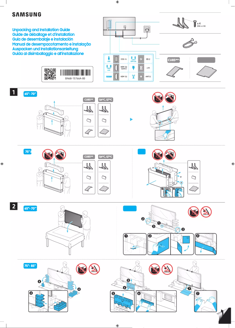 Page n°1 - Manuel utilisateur Samsung QA65Q60CAG
