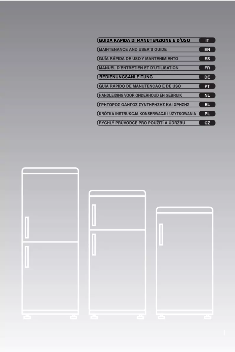 Page n°1 - Manuel utilisateur Candy CKCF 6182X/1