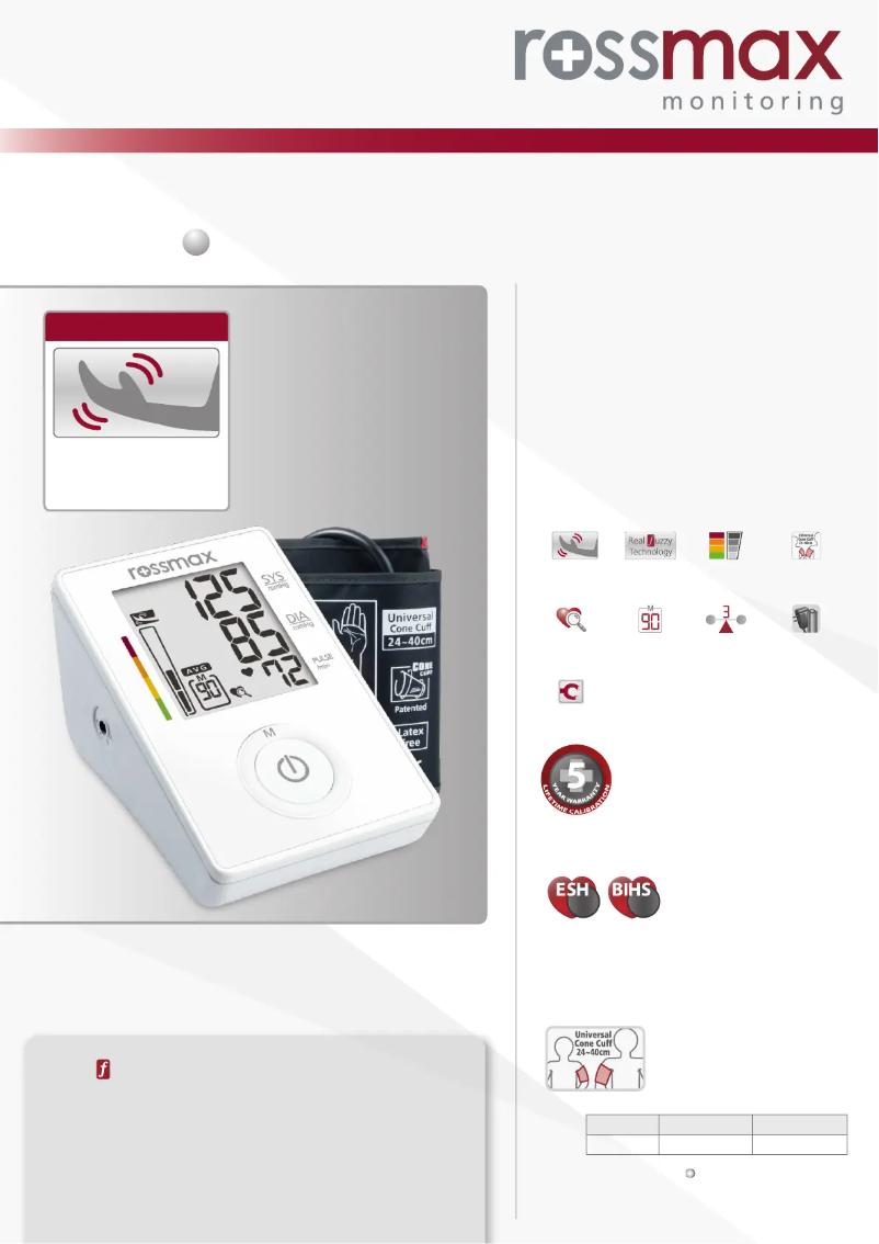 Page n°1 - Brochure Rossmax CF155f