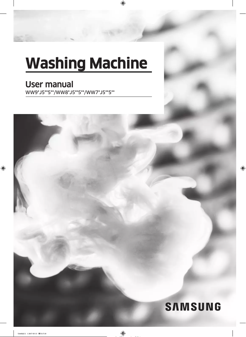 Page n°1 - Manuel utilisateur Samsung WW80J5555FX EcoBubble