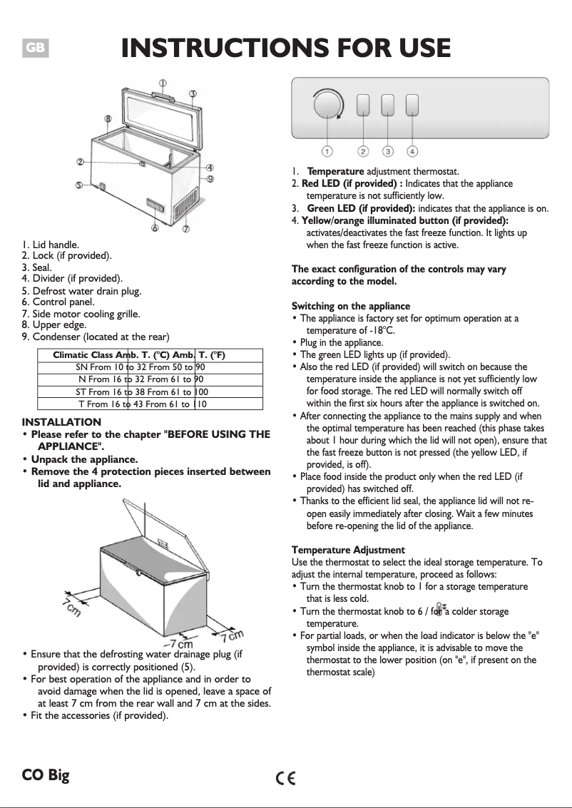 Page 1 de la notice Manuel utilisateur Whirlpool AFG 6352 AP