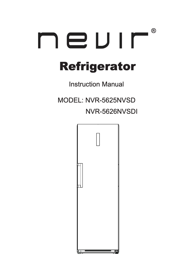 Page n°1 - Manuel utilisateur Nevir NVR-5626NVSDI