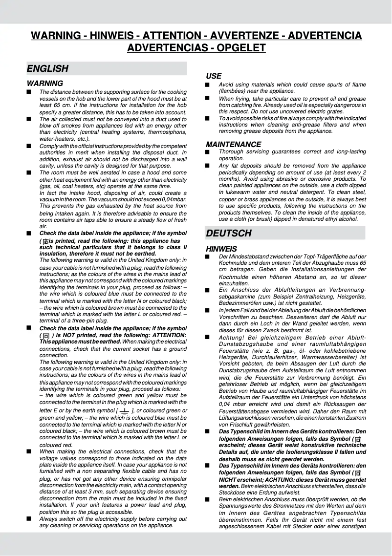 Page 1 de la notice Manuel utilisateur Rosieres RHG 7210 IN