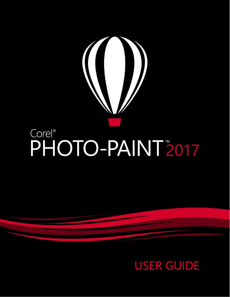 Page n°1 - Manuel utilisateur Corel Photo-Paint - 2017