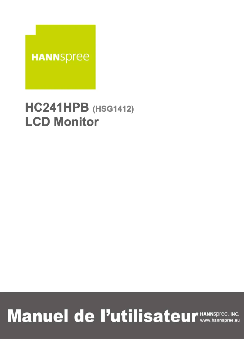 Page n°1 - Label énergétique Hannspree HC 241 HPB