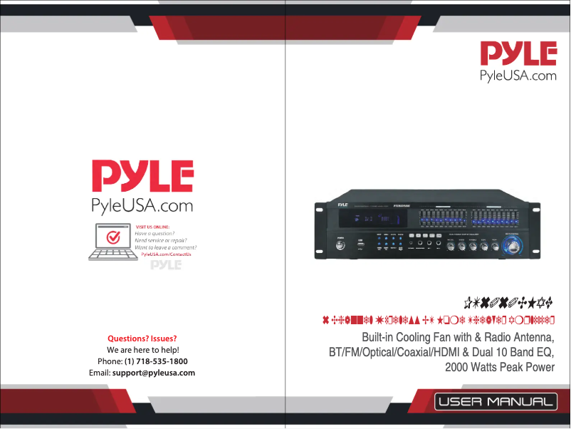 Page n°1 - Manuel utilisateur Pyle PT6060CHAE