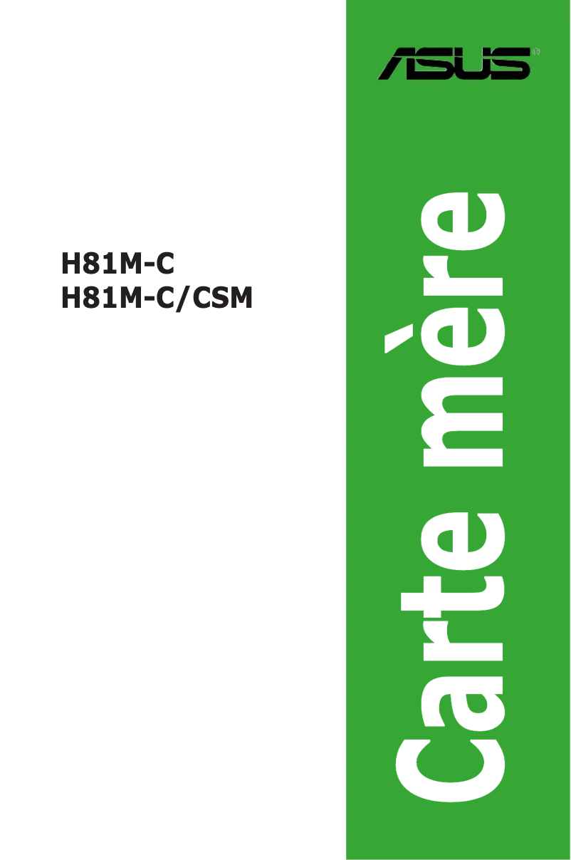 Image de la première page du manuel de l'appareil H81M-C/CSM