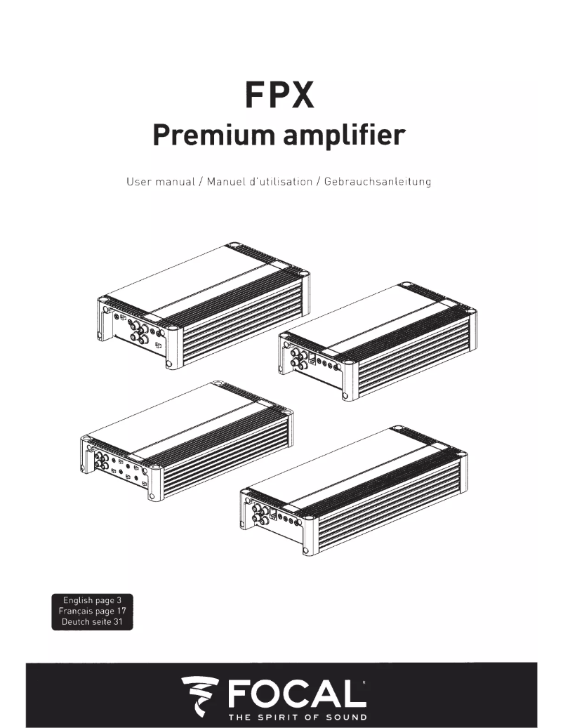 Page n°1 - Mode d'emploi Focal FPX 1.1000