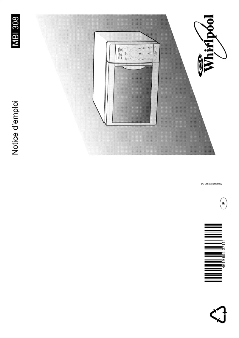 Page n°1 - Manuel utilisateur Whirlpool AVM 689 BL