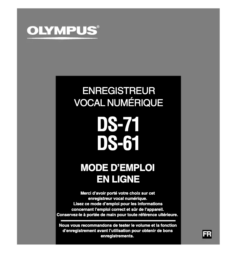 Imagen de la primera página del manual del dispositivo DS-71