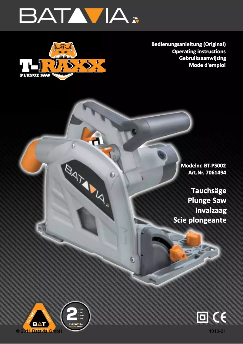 Page 1 de la notice Manuel utilisateur Batavia BT-PS002