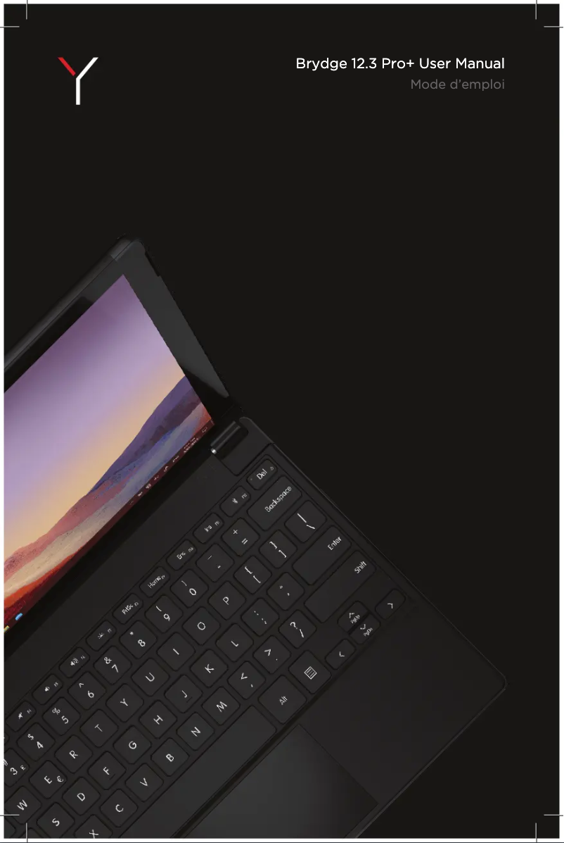 Page 1 de la notice Manuel utilisateur Brydge 12.3 Pro+