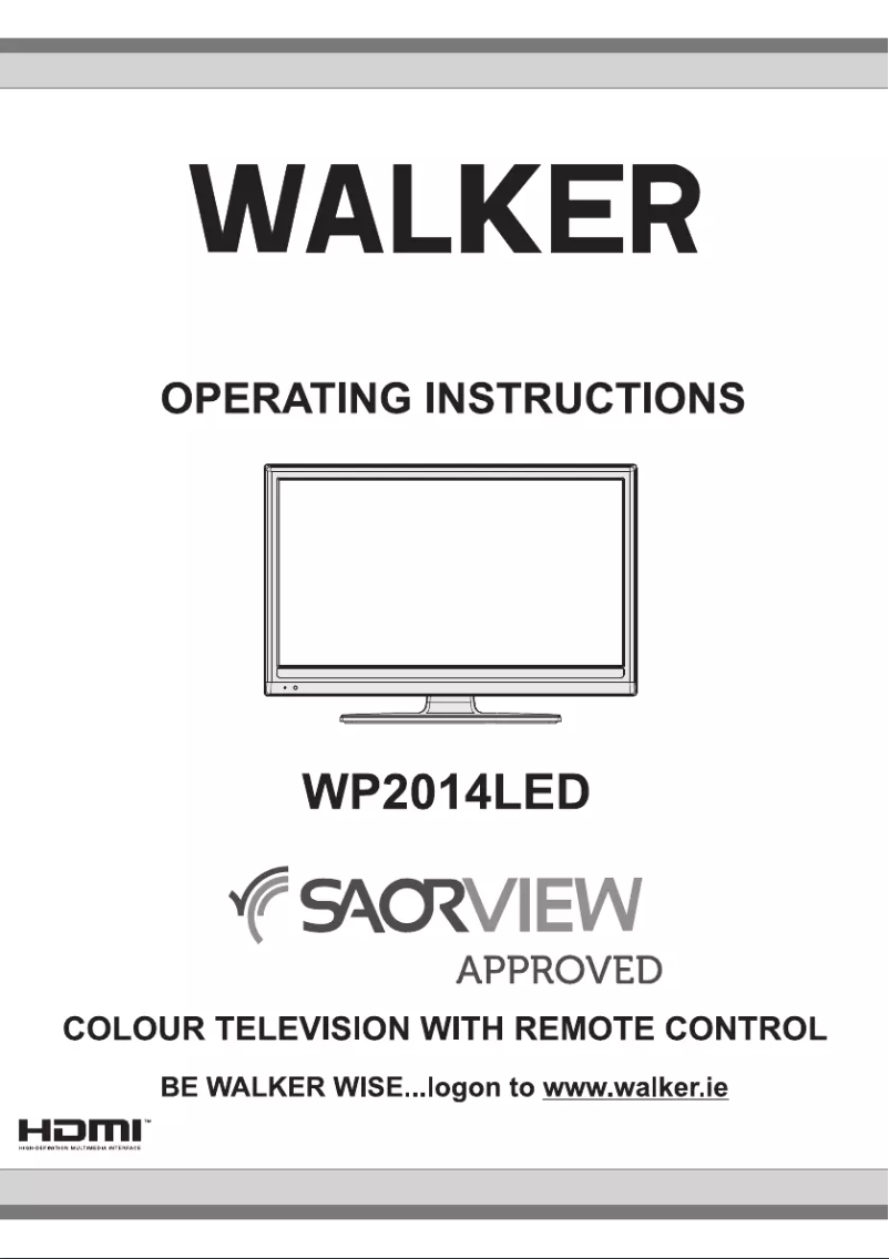 Page n°1 - Manuel utilisateur Walker WP2014LED