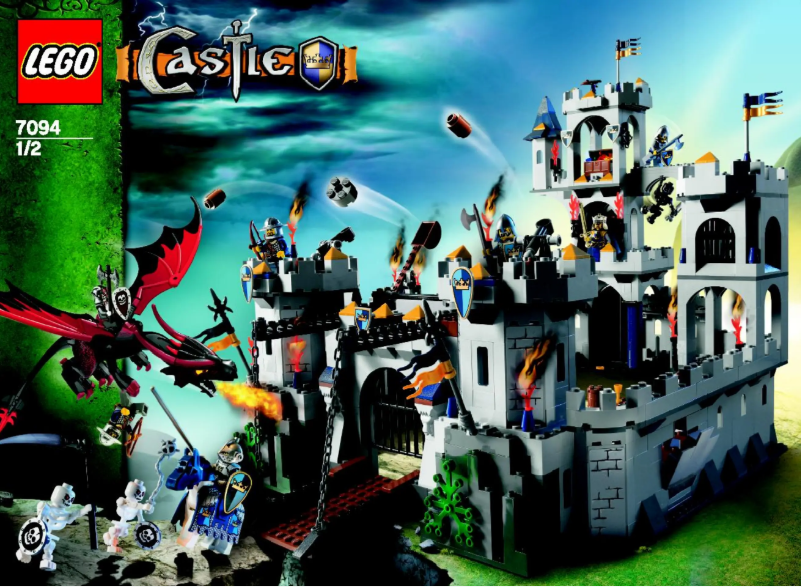 Image de la première page du manuel de l'appareil King's Castle Siege