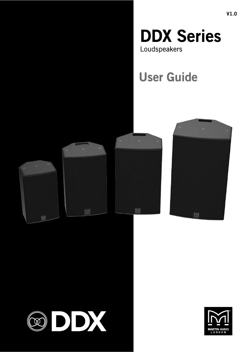 Page n°1 - Manuel utilisateur Martin Audio DDX10