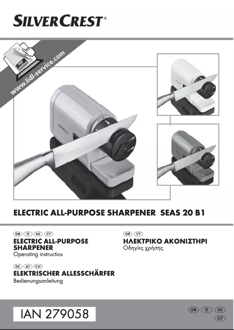 Page n°1 - Manuel utilisateur SilverCrest IAN 273428