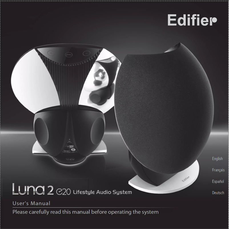 Page n°1 - Manuel utilisateur Edifier E20-b