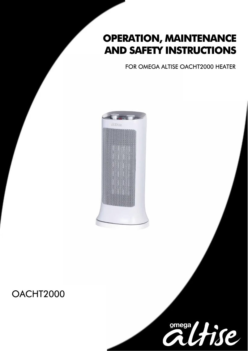Page n°1 - Instructions / montage Omega Altise OACHT2000