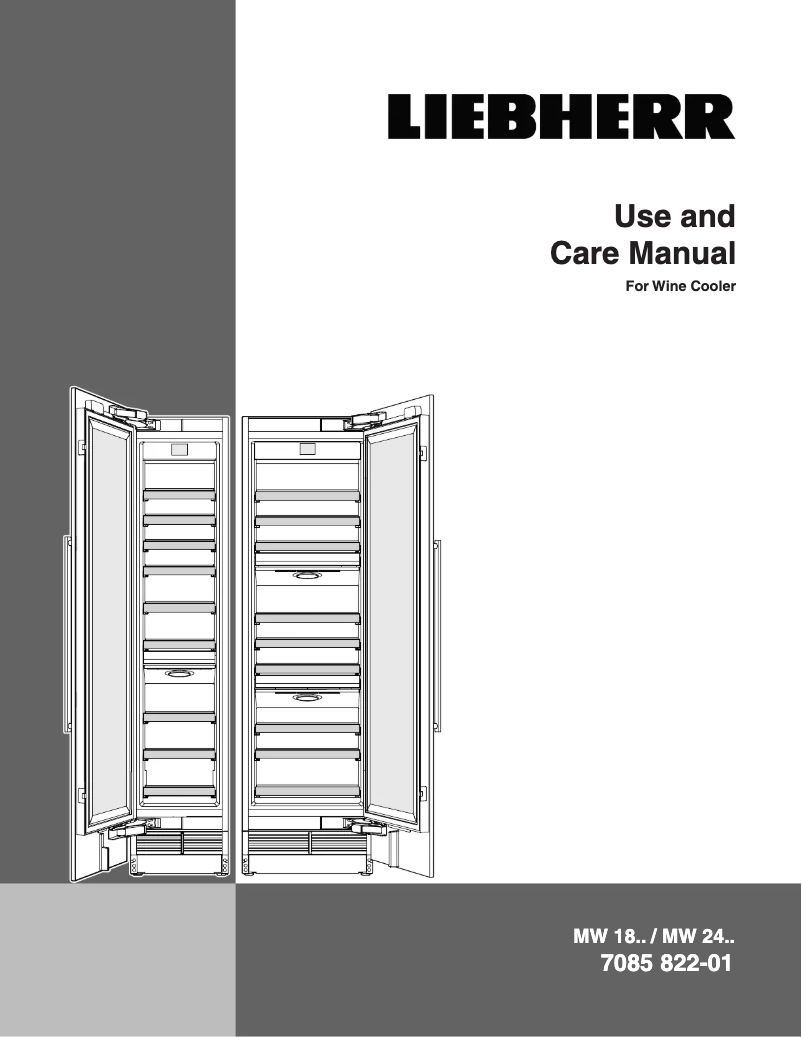 Page n°1 - Manuel utilisateur Liebherr MW1801