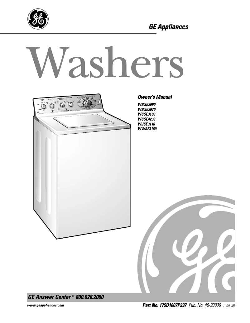 Image de la première page du manuel de l'appareil WWSE3160AAA