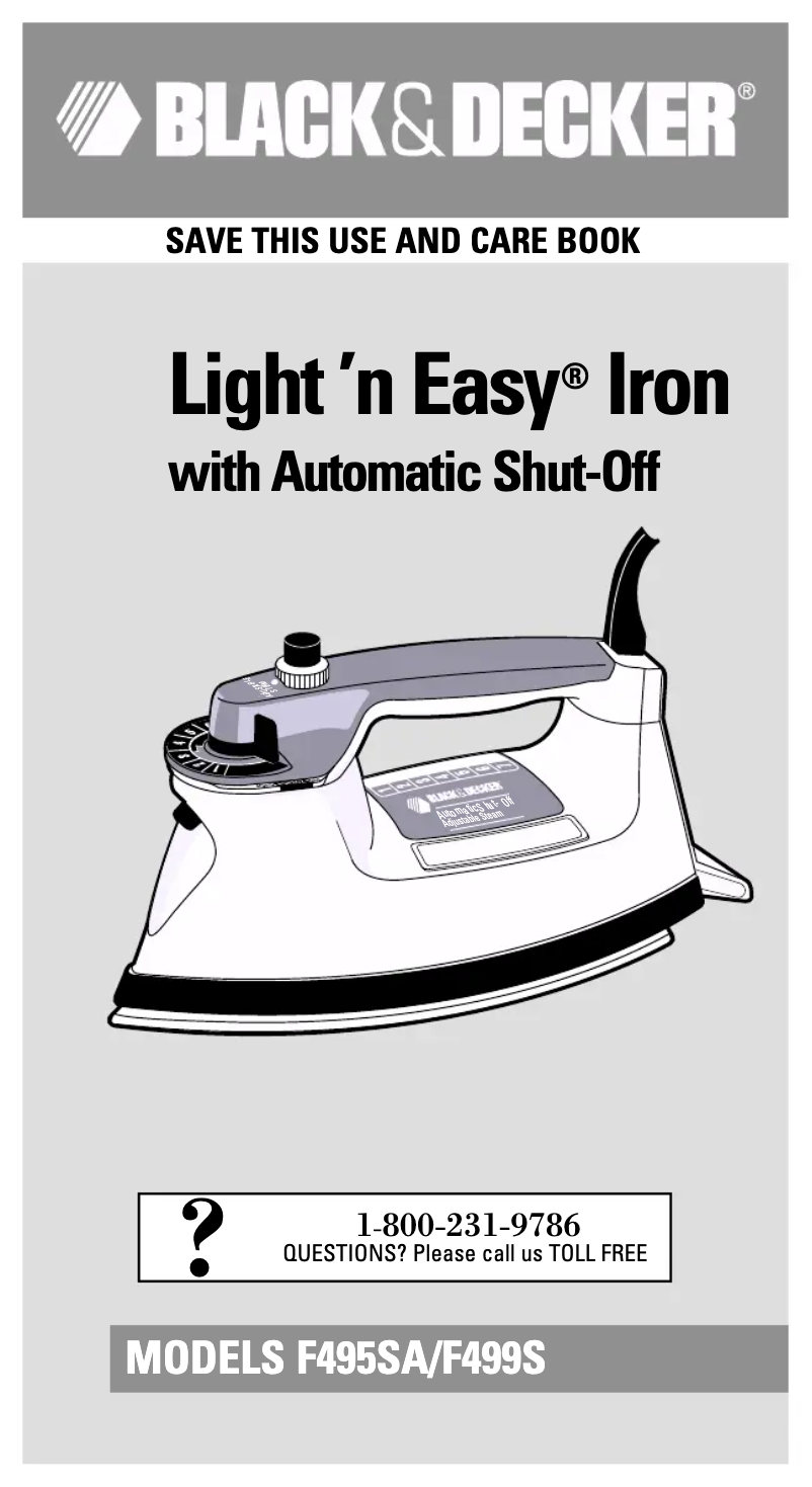 Página 1 del manual Manual de usuario Black & Decker F495SA