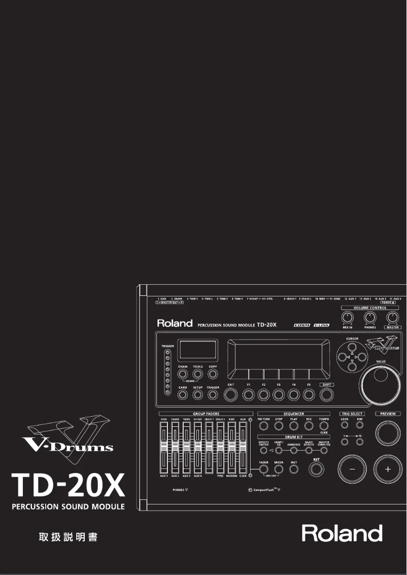 Page n°1 - Manuel utilisateur Roland TD-20K